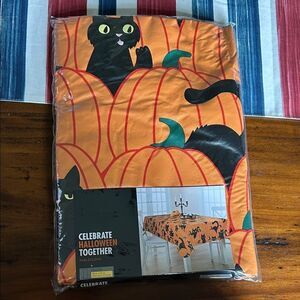 Khols Halloween Together Orange Tablecloth new